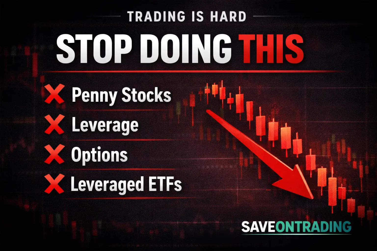 Trading mistakes to avoid including penny stocks, leverage, options, and leveraged ETFs