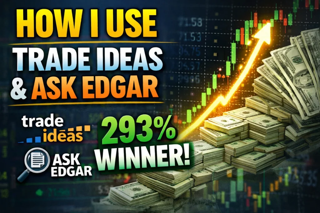 How I use Trade Ideas and Ask EDGAR to identify overnight momentum trades and manage offering risk, including a 293% $BNAI winner