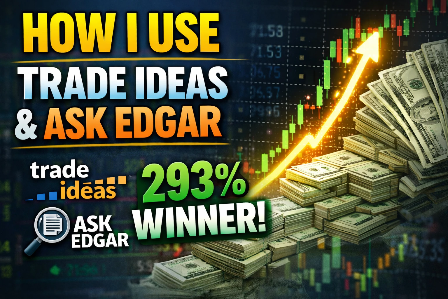 How I use Trade Ideas and Ask EDGAR to identify overnight momentum trades and manage offering risk, including a 293% $BNAI winner