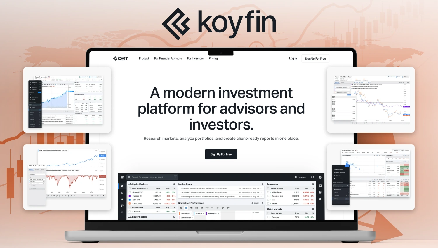 Koyfin financial research platform logo – access exclusive SaveOnTrading discount.