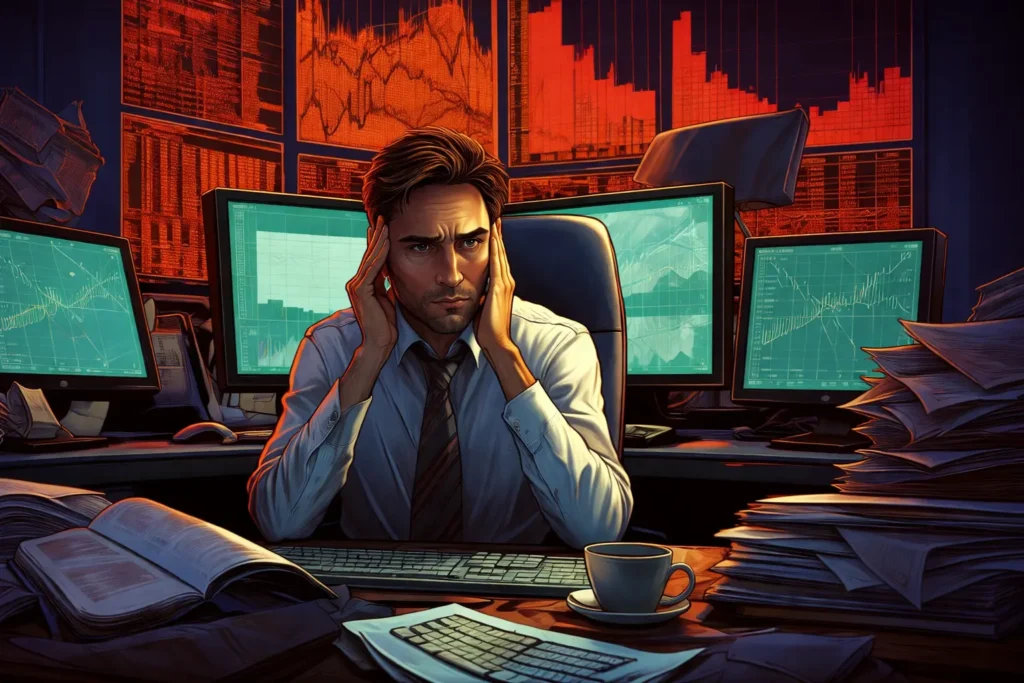 Overnight momentum trader analyzing stocks using scanners and charts